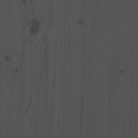 szürke tömör fenyőfa fali fejtámla 147 x 3 x 90 cm