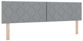 Fejtámla Gyémánt Blokkok Design Világosszürke 180 cm Szövet