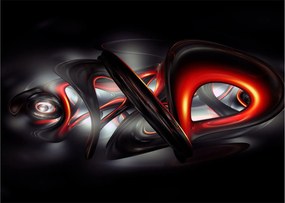 Az absztrakció képe (üvegen) (70x50 cm)