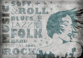 Fotótapéta Zene Jazz Pop Rock Nő Stílus 250x175 Kreatív +ragasztó