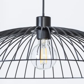 Brilagi - LED függeszték CERIA WIRE 1xE27/40W/230V Ø 60 cm fekete