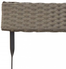 2 db szürke polyrattan összecsukható bisztrószék