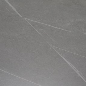 Étkezőasztal, szürke/fekete, 121x71 cm, FLORENC TYP 1