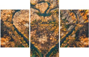 Kép - Szív alakú folyó (90x60 cm)