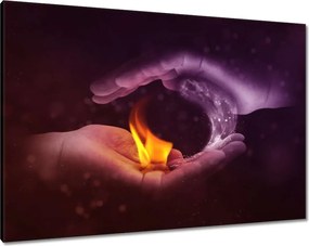 Vászonkép 100x70 Mint a tűz és a víz