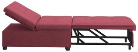 Kanapéágy Piros 194 x 67 x 37 cm szövet
