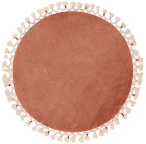 Barna fürdőszobai kilépő ø 80 cm Tuft – Foutastic