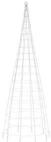 színes LED karácsonyfa zászlórúdra 550 LED 300 cm
