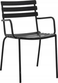 2 db-os Monsi kerti szék szett Bloomingville fém fekete 2 db
