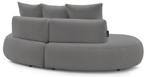 Világosszürke buklé szövet kanapé 260 cm Saint-Germain – Bobochic Paris