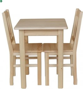 Étkezőasztal kocka 60x60 natúr
