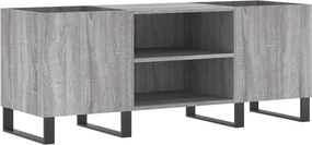vidaXL szürke sonoma színű szerelt fa hanglemezszekrény 121x38x48 cm