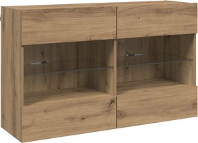 vidaXL TV Fali Szekrény Artisan tölgy 98,5 x 30 x 60,5 cm Faanyag
