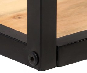 2 db tömör akácfa fali polc 40 cm