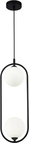MAYTONI MOD013PL-02B RING Többágú Függesztett Lámpa Fehér, Fekete G9 IP20