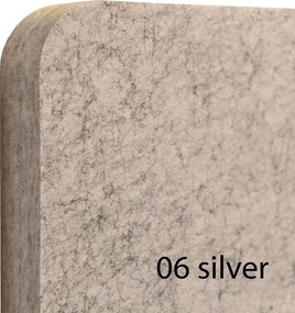 Bilnora Irodai térelválasztó paraván 160x60x2,5cm. Silver színben. Kárpit nélkül - 14 Dark Grey