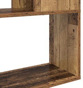 könyvespolc Régi fa Szerelt fa 80 x 24 x 124 cm Polc
