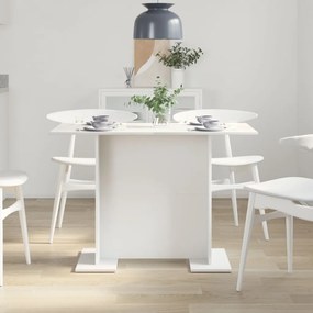 Étkezőasztal Fehér 110x60x75 cm Összeszerelt fa