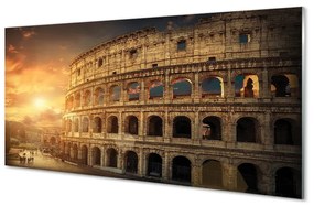 Üvegképek Róma Colosseum naplemente 120x60cm 2 fogas