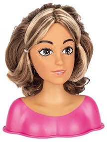 Játék fésülködőasztal babafejjel