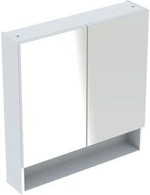 Geberit Selnova Square szekrény 78.8x17x85 cm tükörrel fehér 501.268.00.1