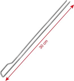 DELANO BBQ Grilltűk, hossz 30 cm - SZETT, 8db