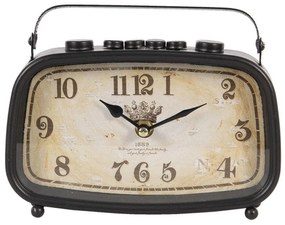 Vintage design asztali óra rádió formájú