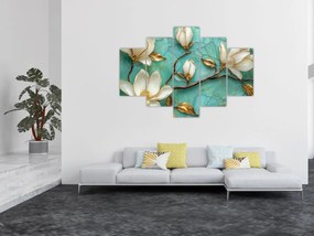 Kép - 3D magnóliák (150x105 cm)
