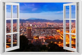 Poszterek 90x60 Éjszakai felvétel Barcelonából