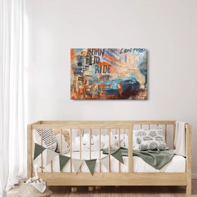 Kép - lovaglásra született (90x60 cm)