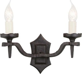 Elstead klasszikus fali lámpa rectory fehér fekete elsry2b-black