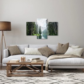 Kép az erdei tóról (90x60 cm)