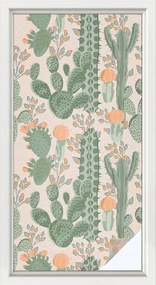 Öntapadós Ablakrács Védőfólia Zöld pozsgások 50x100