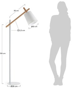 Jovik fehér állólámpa - Kave Home