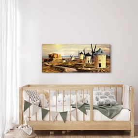 Kép - Szélmalmok (120x50 cm)