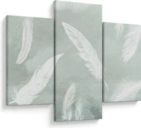 Kép - Fehér tollak (90x60 cm)