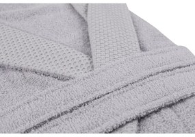 Szürke pamut fürdőköpeny M Cappa – Foutastic