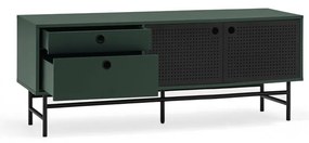 Sötétzöld TV-állvány 140x52 cm Punto - Teulat