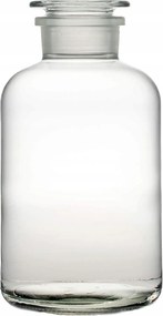Westwing gyógyszertári kulacs 500 ml-es üvegből, üvegdugóval a fűszerek számára