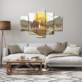 Egy szarvas képe (150x105 cm)