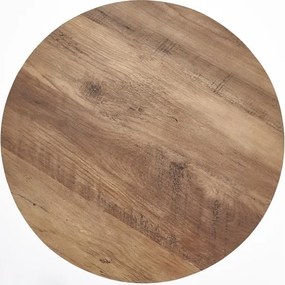 Kávésasztal NUBIRA 51x40 cm fekete/dió