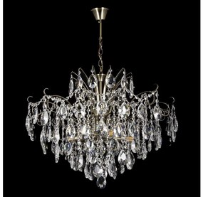 Kristály csillár láncon 6xE27/60W/230V