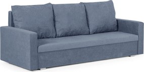 DELLA Háromszemélyes kinyitható kanapé Sötétkék