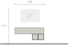Infinity 2.0 3 db-os szett bézs / Mercure tölgy