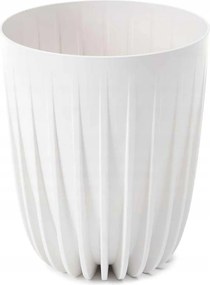 Dekoratív virágtartó kaspó gyógynövények Fehér 39cm magas virágtartó díszbetéttel