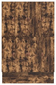 Tárolóágykeret Füstölt Tölgy 160x200 cm