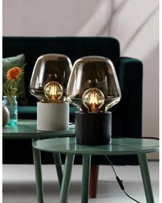 Nordlux - Asztali lámpa CHRISTINA 1xE27/25W/230V beton/fekete