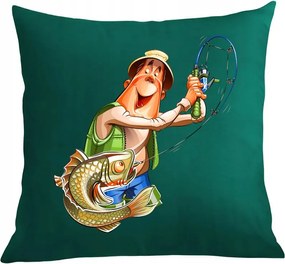 Párna párnahuzat nyomott mintás Horgász Ajándék