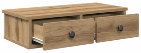 Falipolc fiókokkal artisian tölgy 60x25x15 cm műszaki fa