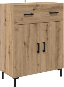 vidaXL Széf fiókkal Artisan tölgy 69,5 x 34 x 90 cm Faanyag